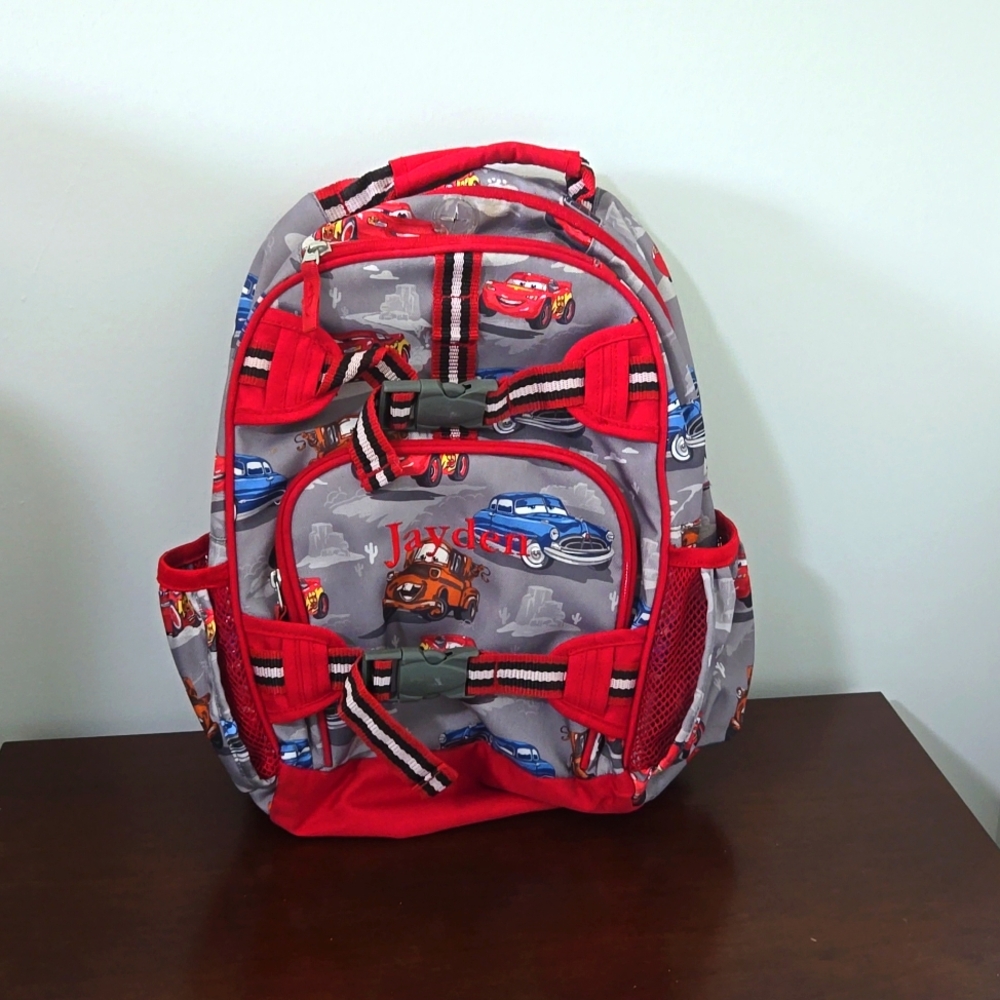 Gray Red Disney and Pixar Cars Backpack "Jayden"